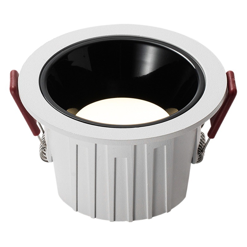 Picture of Downlight Embedded Deep Anti-glare Household Ultra-thin COB Downlight Three-color Variable Light Barrel Lamp Anti-Vertigo ceiling lamp
