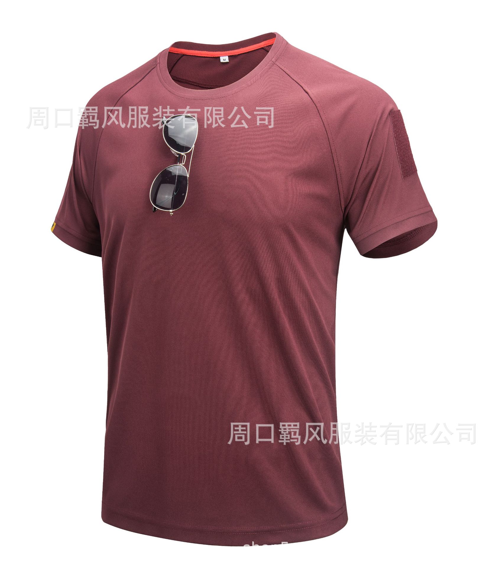 Picture of Jifeng Round Neck Quick-Drying Short-Sleeved Men's Summer Tactical Outdoor Quick-Drying Clothing with Flap Pocket Pantss Quick-Drying Sportswear T-Shirt