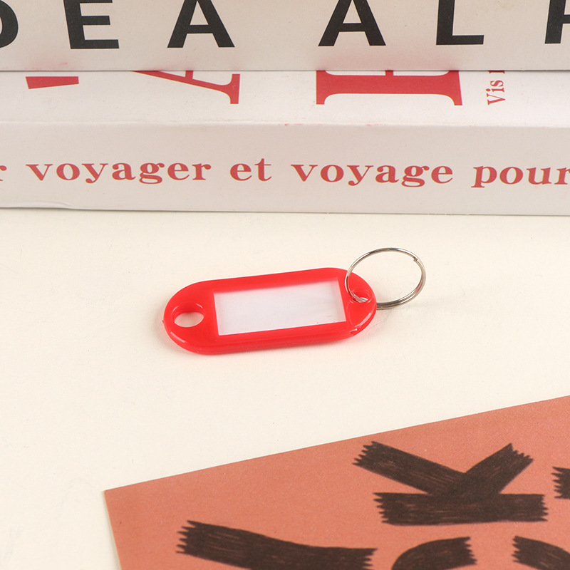 Picture of Plastic Key Tag Markable Number Plate Classification Management Mark School Hotel Advertising Keychain
