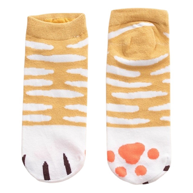 20 spring and summer new shallow mouth Women's ankle socks casual cartoon socks basic cotton short top cat claw socks wholesale