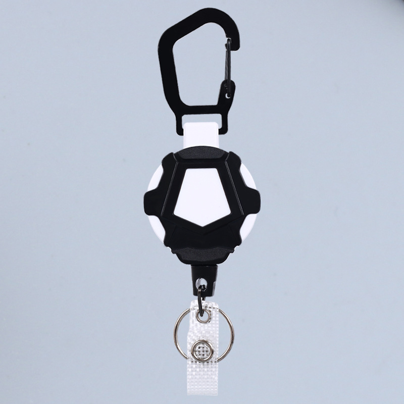 Picture of Autumn Rain Easy Pull Telescopic Buckle Wire Rope High Rebound Telescopic Keychain Hanging Ring Anti-lost Anti-theft Buckle Metal Quick Loading Ring