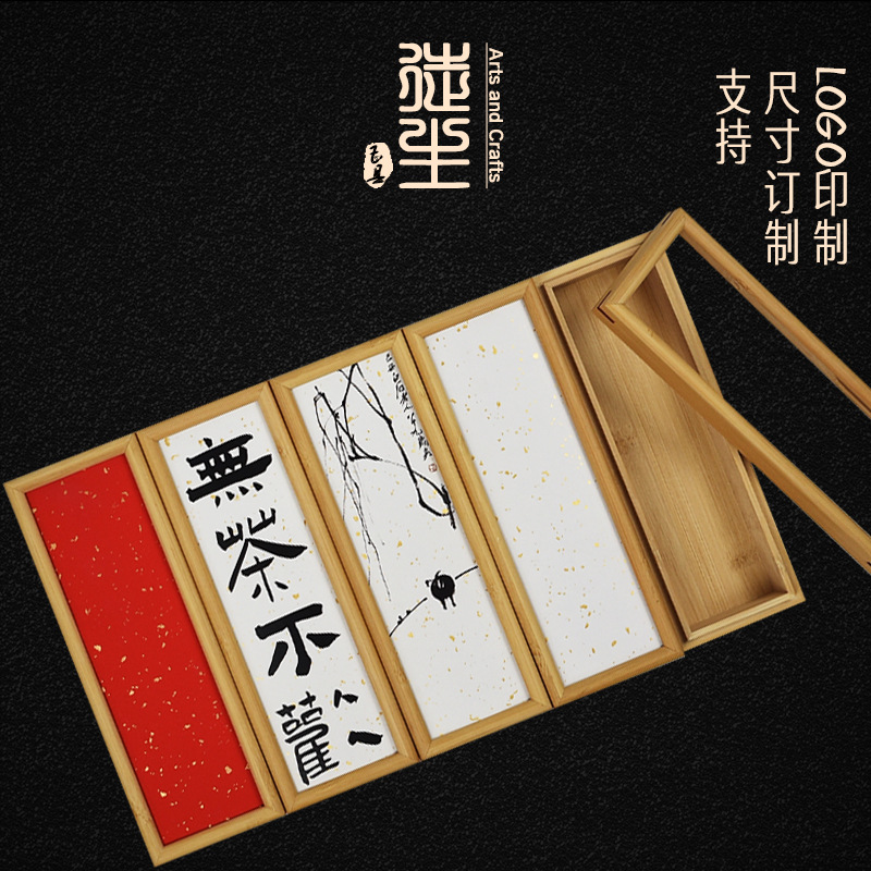 Picture of Pvc Glass Cover Transparent Storage Wooden Box Wholesale Small Gift Box Collection Display Box Heaven and Earth Cover Packaging Wooden Box