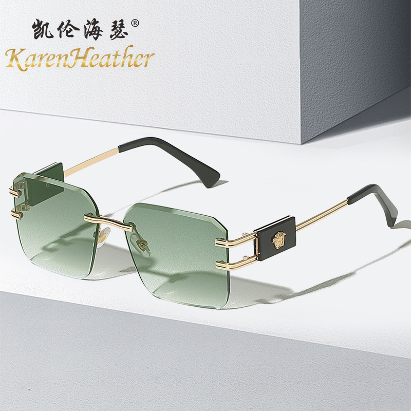 Picture of New fashion head sunglasses 3025 European and American personality sunglasses men and women cross-border all-match rimless sunglasses