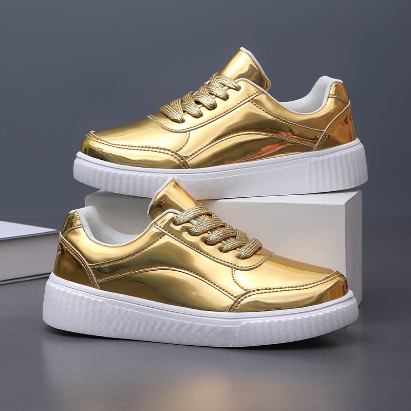 2024 Sequins Trendy Fashionable Sneakers Casual sneaker Breathable Lightweight Outdoor Flat Shoes Couple Trendy Shoes