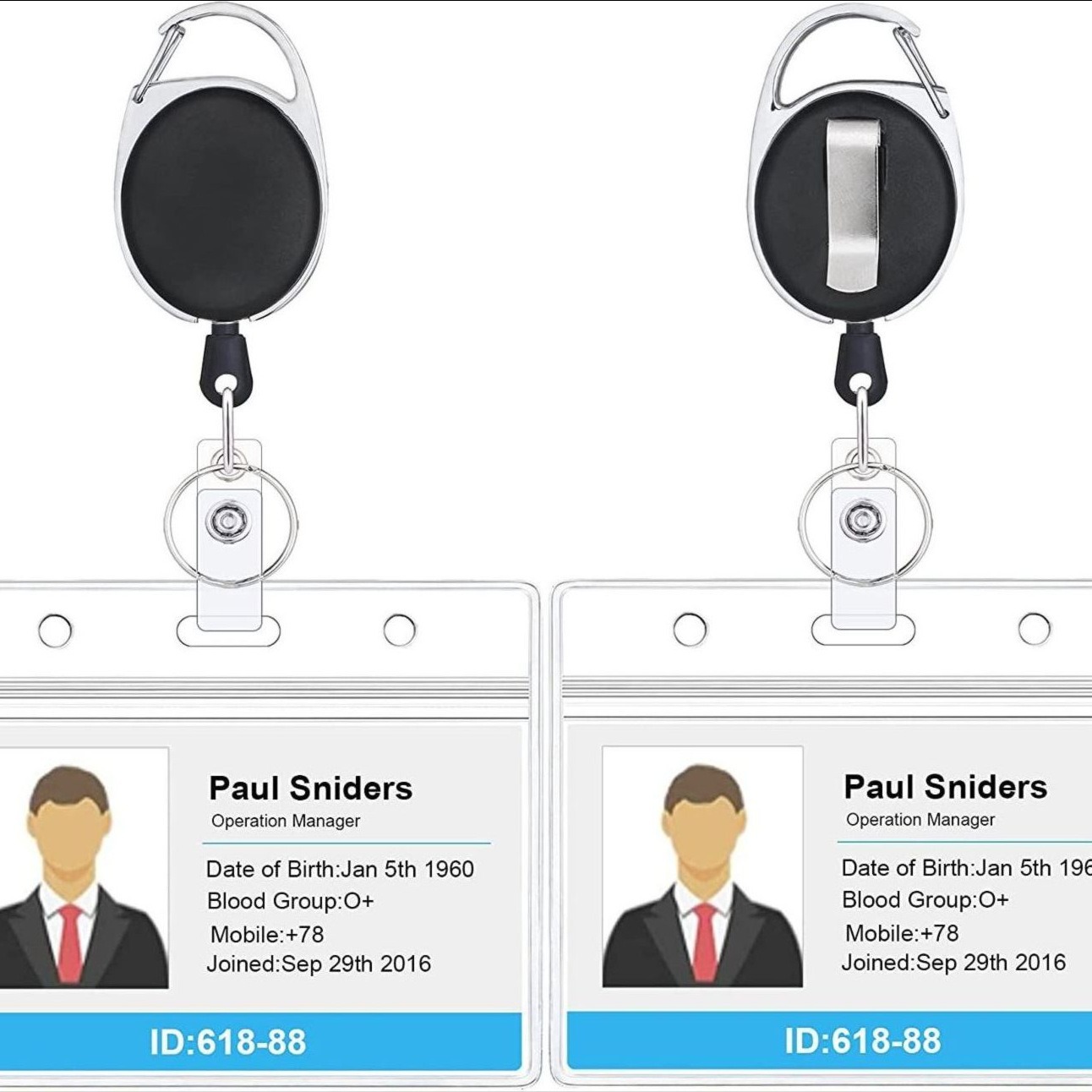 Picture of AMAZON hot sale oval egg-shaped metal zinc alloy retractable keychain easy pull buckle easy pull wire puller