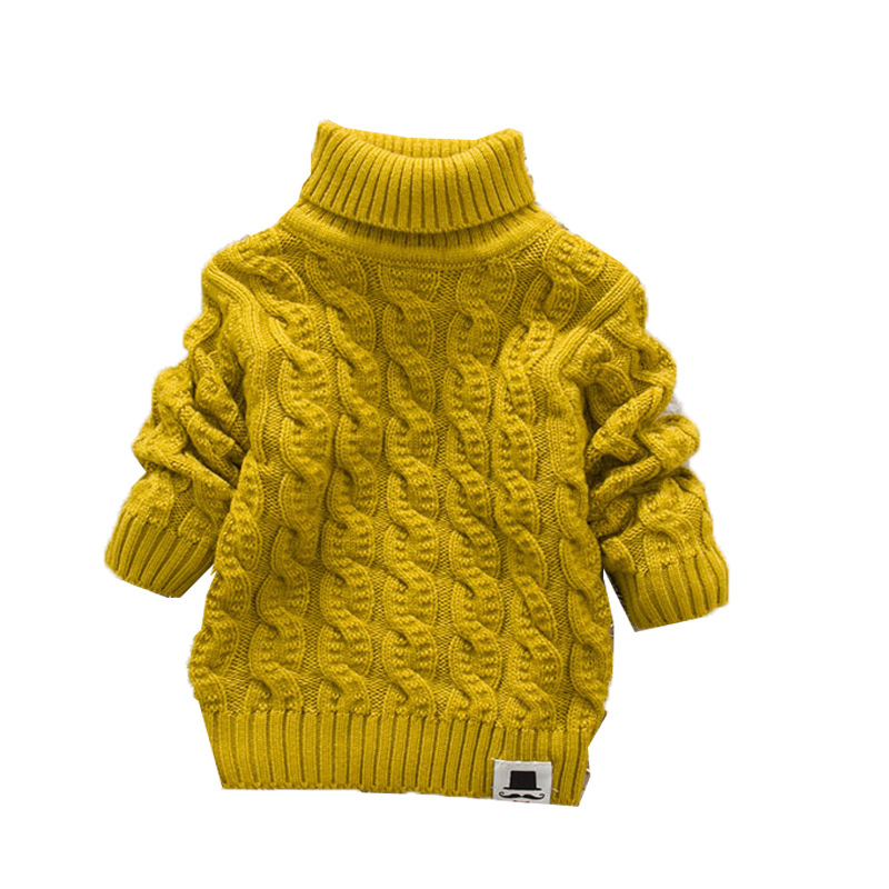 Picture of 2025 Children's Sweater Unisex Small Cable Knit Solid Color Round Neck Long Sleeve Knitwear for Older Children Cross-Border Hot Item