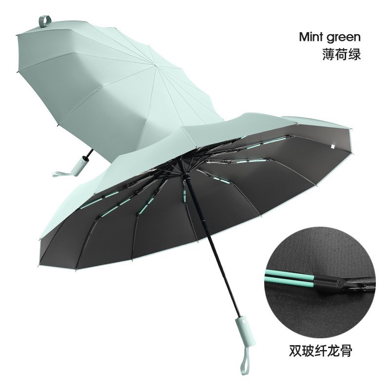 Picture of Fully Automatic Umbrella 32 Ribs, Rain or Shine, Sun Protection, Uv Protection, Foldableable Sunshade Umbrella for Men and Women, Gift Wholesale