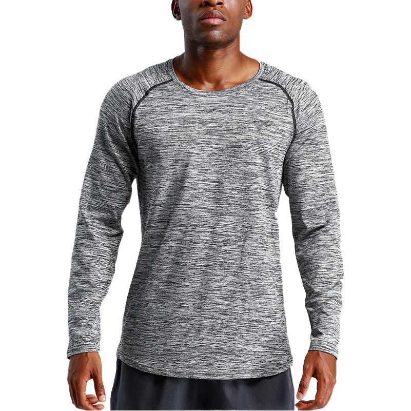 Fitness Sportswear Men's Loose Running Training Basketball Men's Running Training Quick-drying Clothes Long-sleeved T-shirt