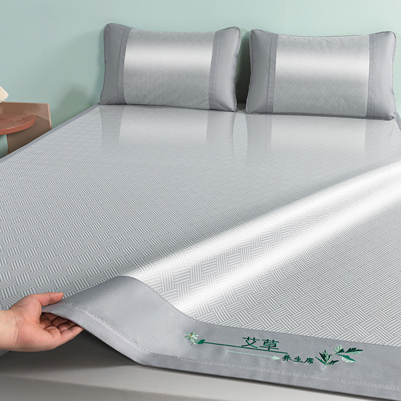 Picture of Class a Carbon Light Ice Silk Mat Student Dormitory Soft Mat Ice Rattan Mat Three-Piece Set Wholesale Antibacterial and Anti-Mite