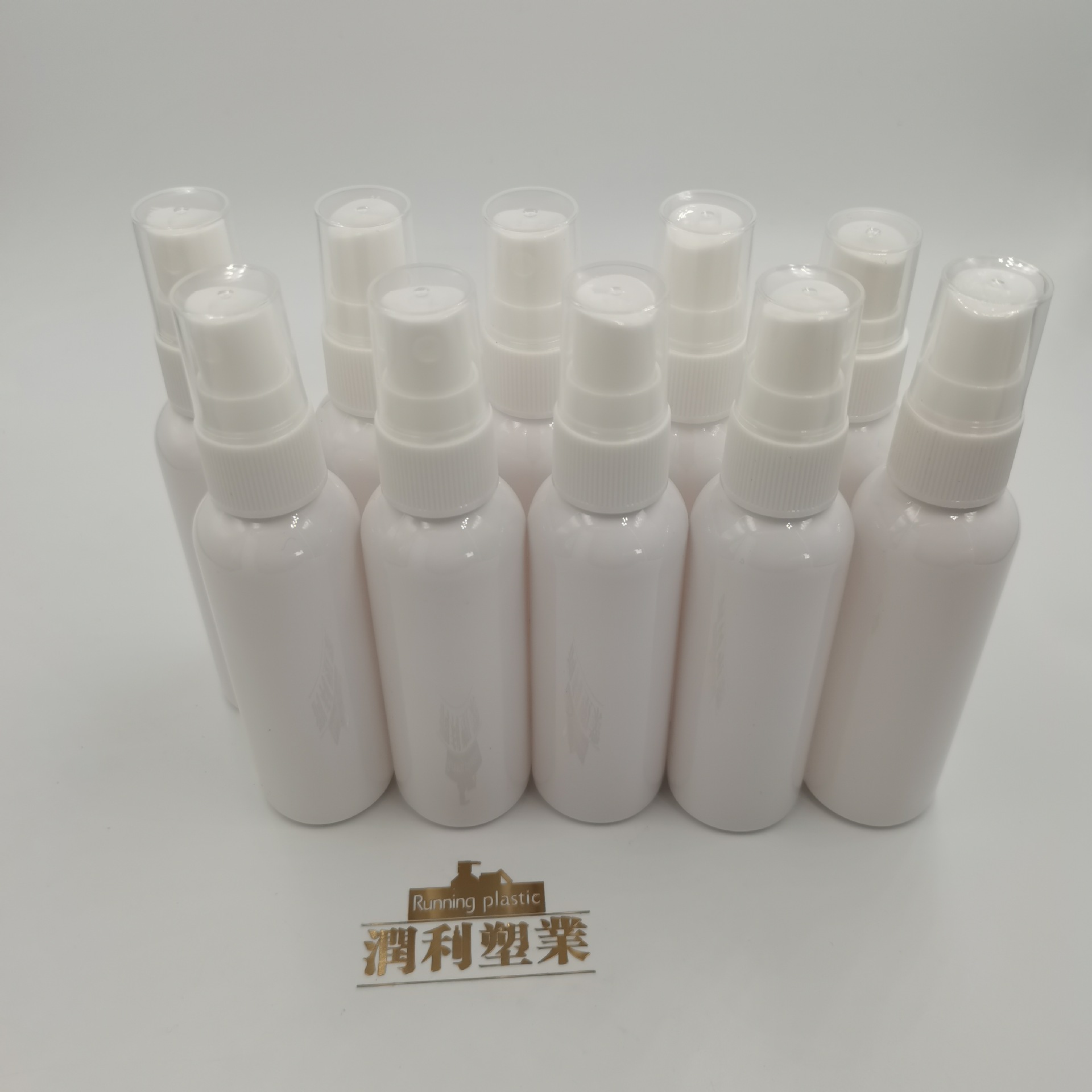 60ml White Round Shoulder Spray Bottle 20/410 Spray Head