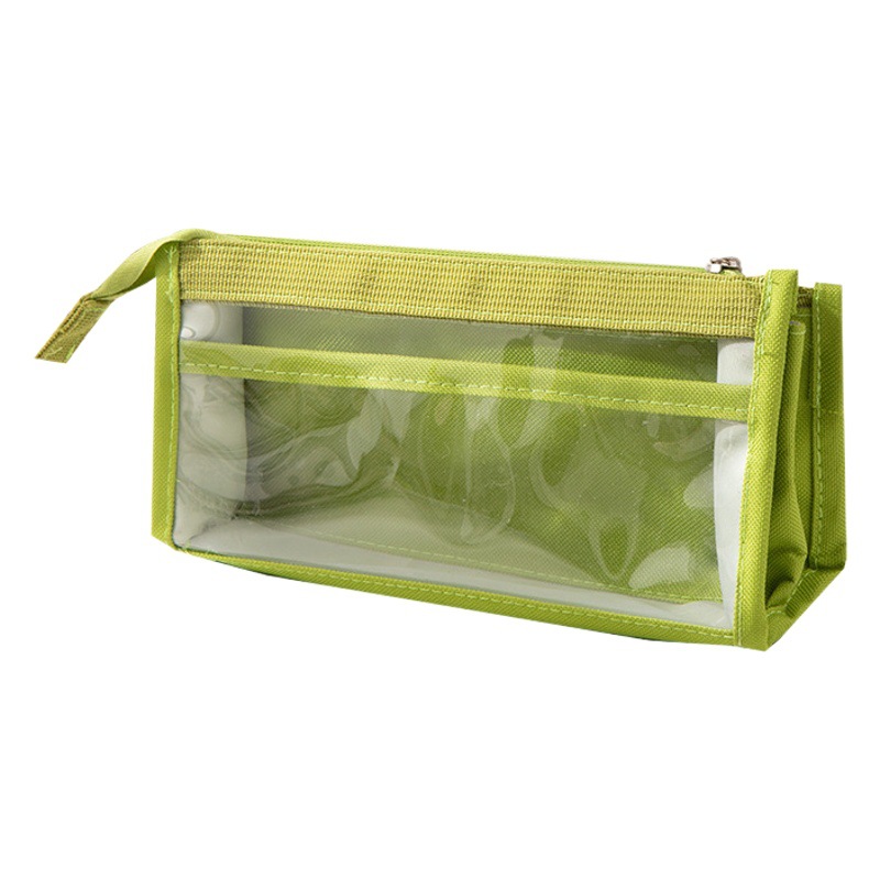 Large capacity six-layer transparent pencil case multi-functional window pencil case pencil case high-looking simple Japanese style fresh