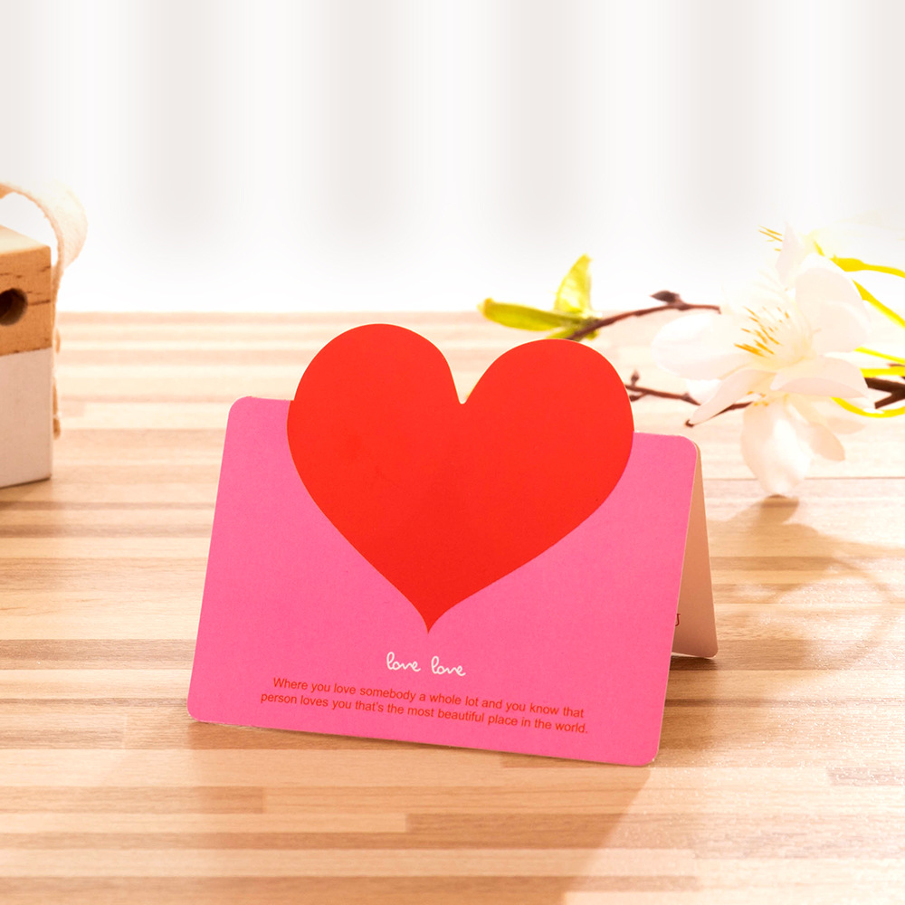 Picture of Cross-border South Korea Creative Universal Love Greeting Card Christmas Valentine's Day Small Card Birthday Tanabata Blessing Message Card