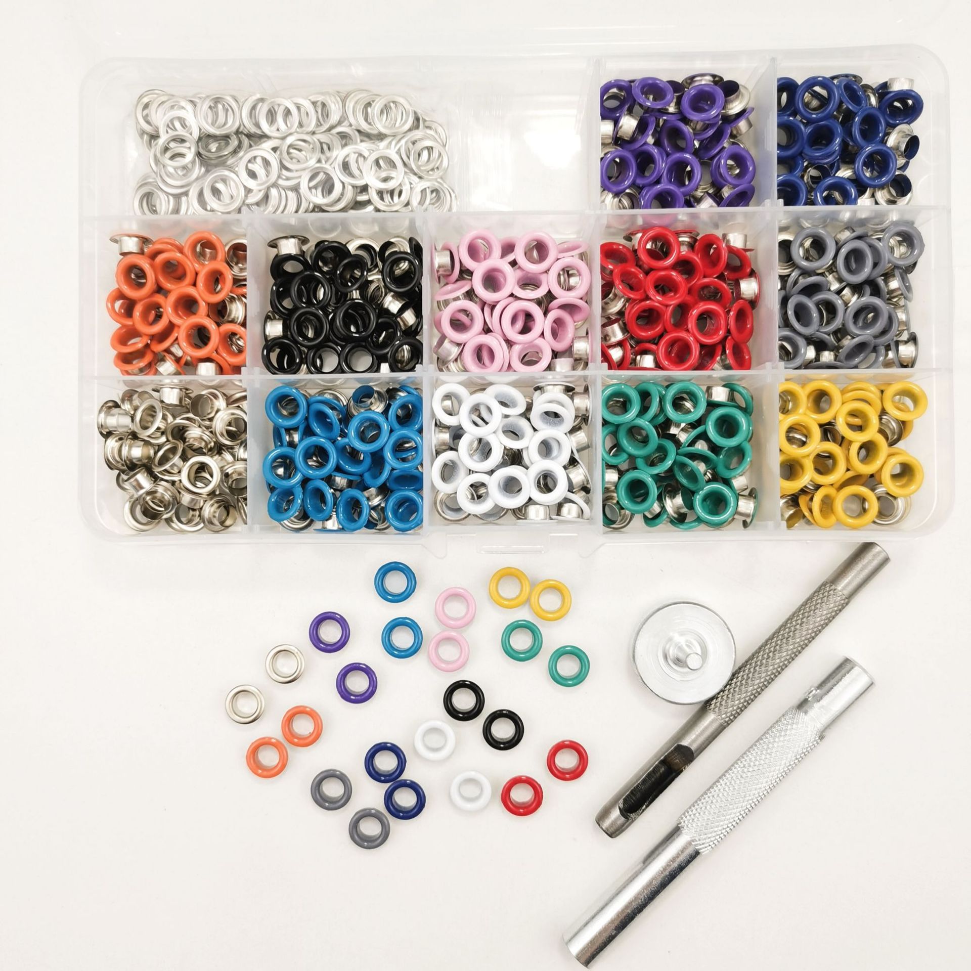 Amazon 540 sets of 5mm color air eye buckle copper air eye installation tool metal color eye buckle copper suit