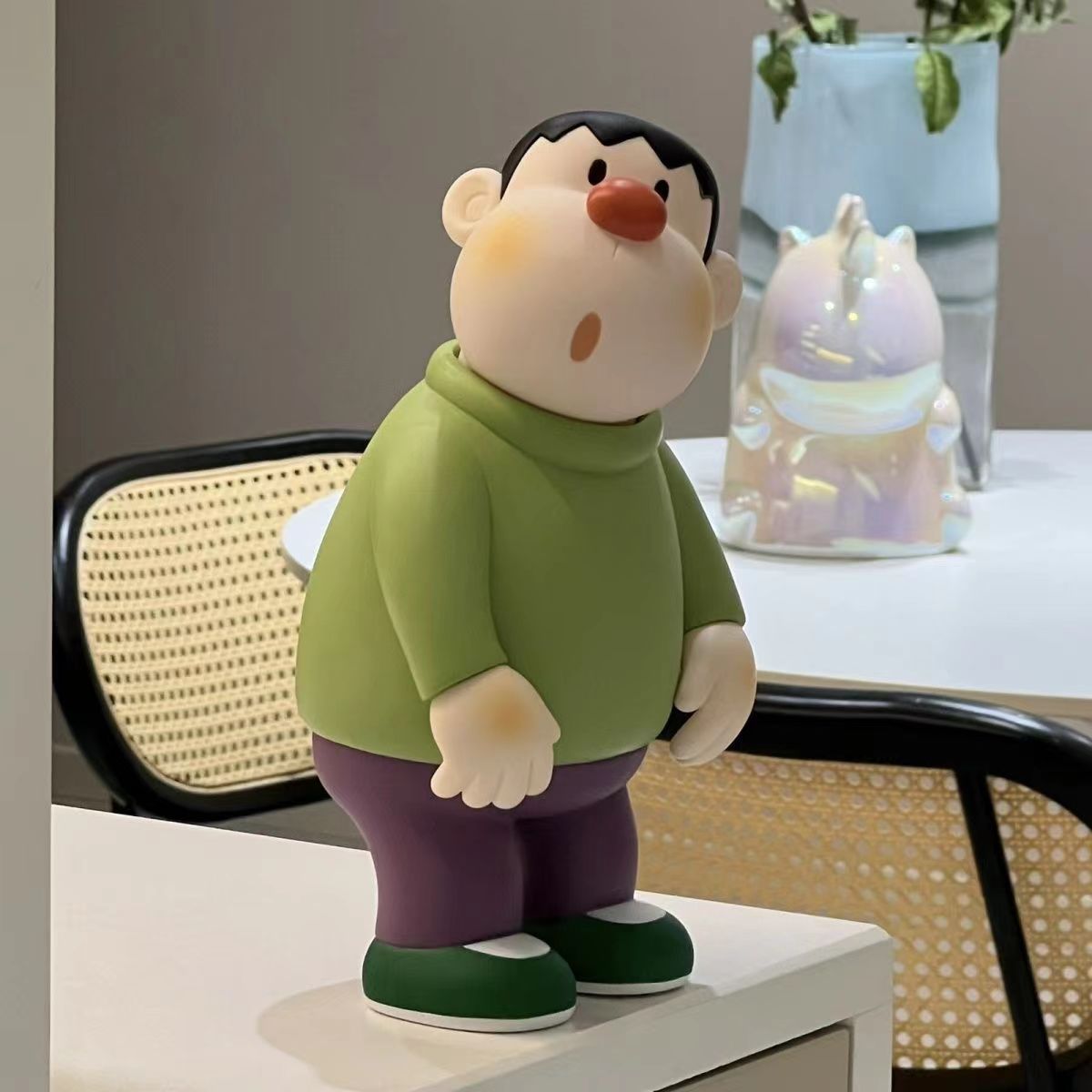 Crooked Head Pang Tiger Big Handmade Cartoon Animation Trendy Play Living Room Small Ornaments Doll Toy Birthday Gift Home Ornaments