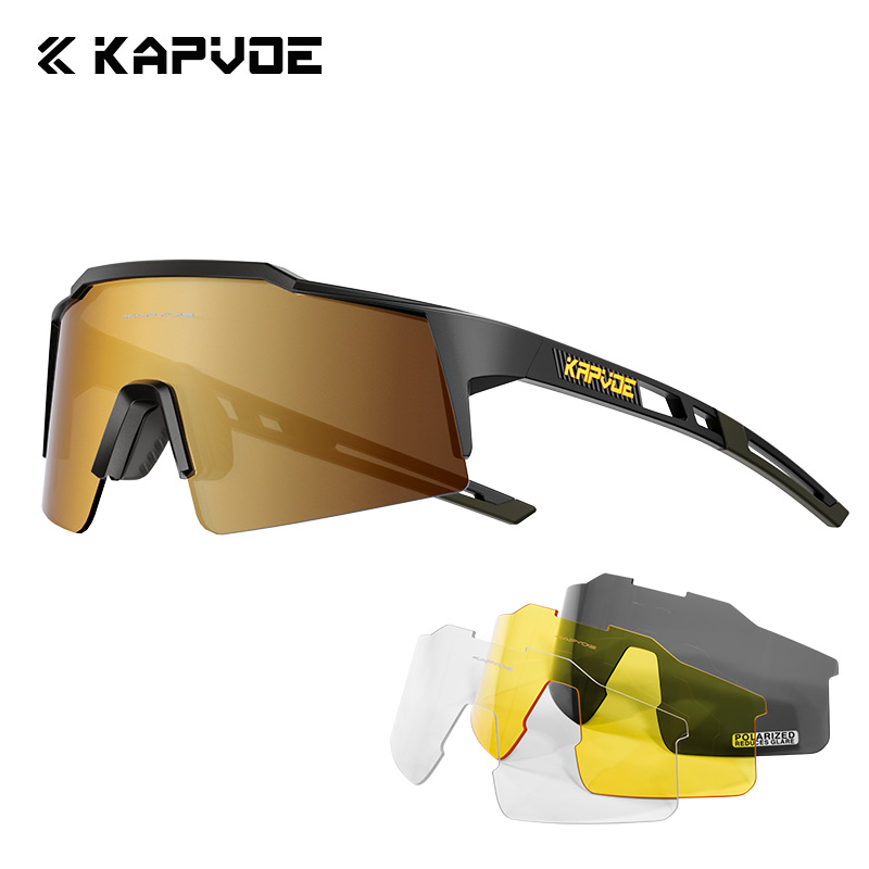 Picture of Kapvoe Cycling Glasses Four-Lens Set Bicycle Windproof Goggles Road Bike
