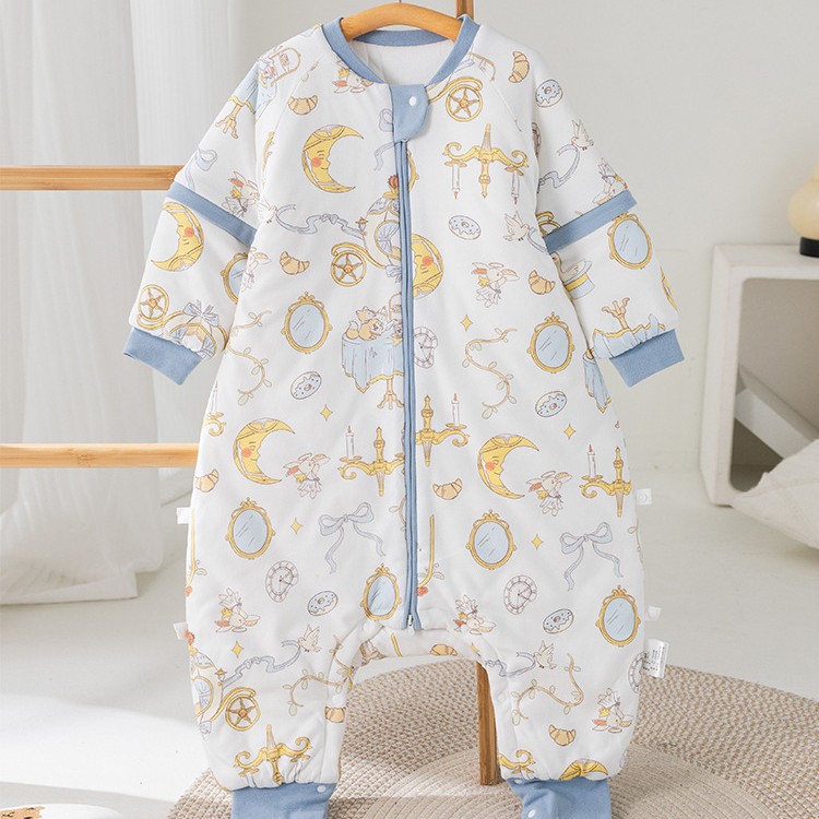 Picture of Cartoon Bamboo Cotton Gauze Sleeping Bag Baby Class a Summer Newborn Children's Home Clothes Baby Anti-Kick Quilt Breathable and Lightweight