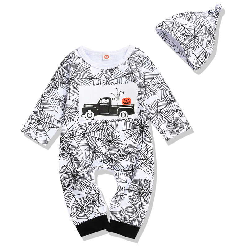 Picture of Boys Cute Mummy Children's Clothing 2023 Boys Holiday Party Halloween Suit Ha Yi Romper Halloween