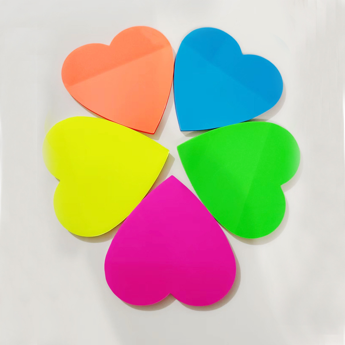 New Spot Fluorescent PET Transparent Post-it Sticker Love Sticker Student Stationery Writing Note Book Index Sticker