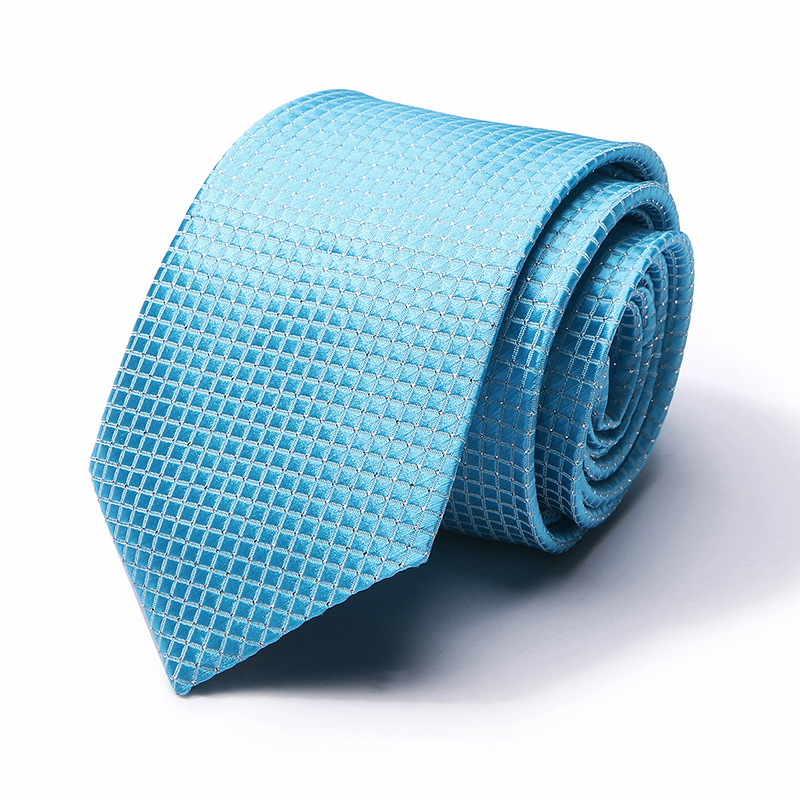 Picture of Tie spot tie polyester silk tie manufacturer 8cm business men's formal wear wedding studio tie