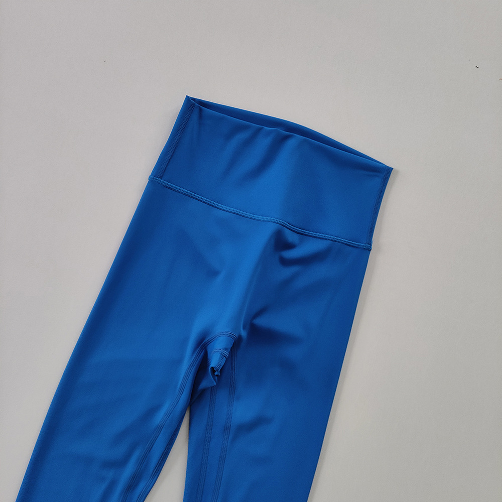 Picture of No Embarrassment Line Yoga Trousers Naked High Waist Sports Tights Quick-drying Breathable Running Fitness Training Leggings