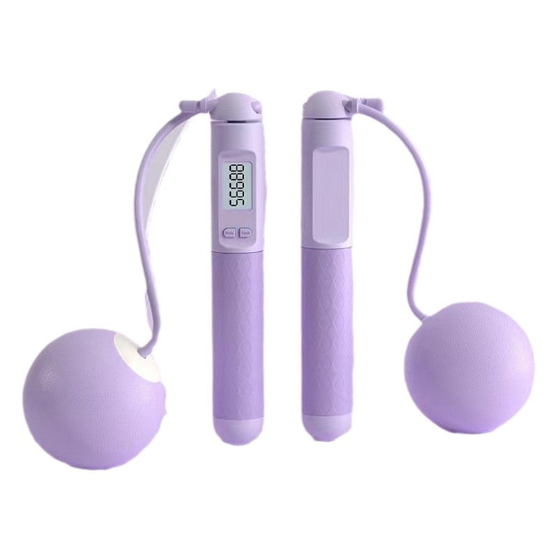 Cordless skipping rope fitness weight loss sports special counting girls professional gravity fat burning weight bearing ball adult rope