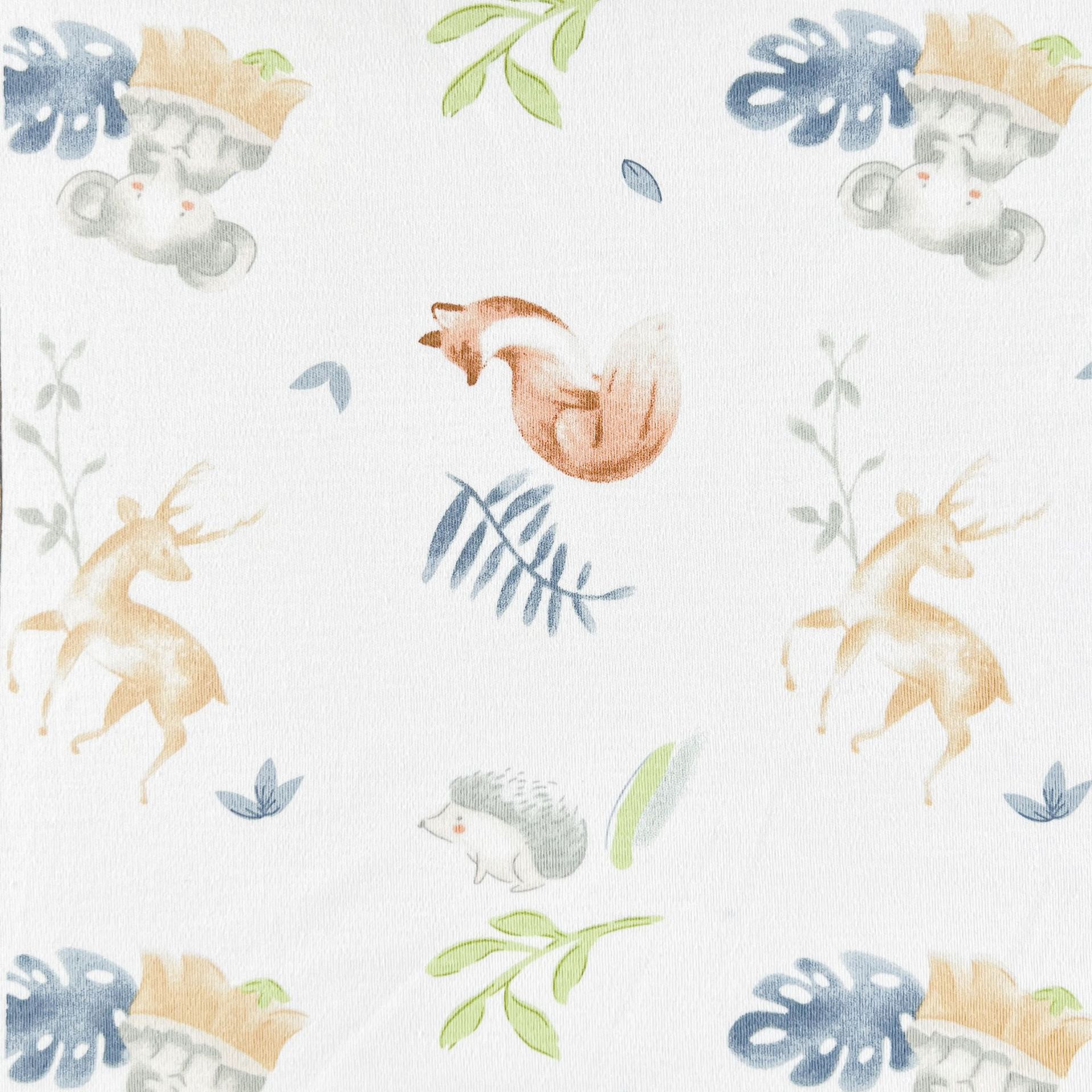 Picture of Summer Baby Pajamas Air-conditioning Clothing Bamboo Fiber Fabric Bamboo Cotton Printed Plain Jersey Fabric Summer Baby Fabric