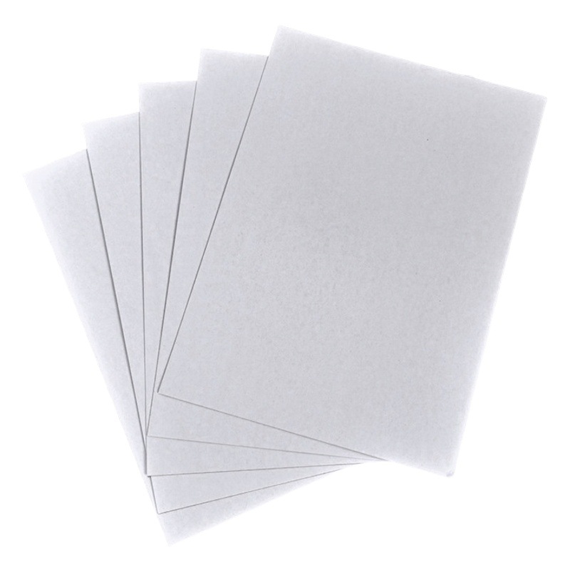 Factory arbitrary cutting single-sided white cardboard clothing lining white cardboard packaging partition paper single-sided gray background white cardboard