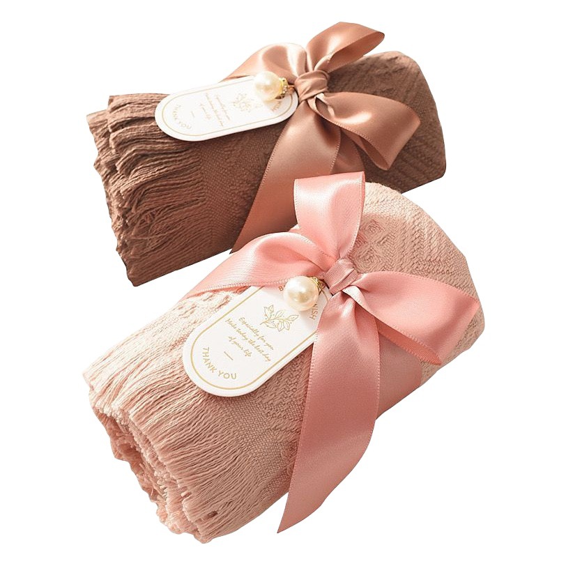 Picture of Wedding towel hand gift bridesmaid gift wedding pure cotton towel company activity opening annual meeting company small gift