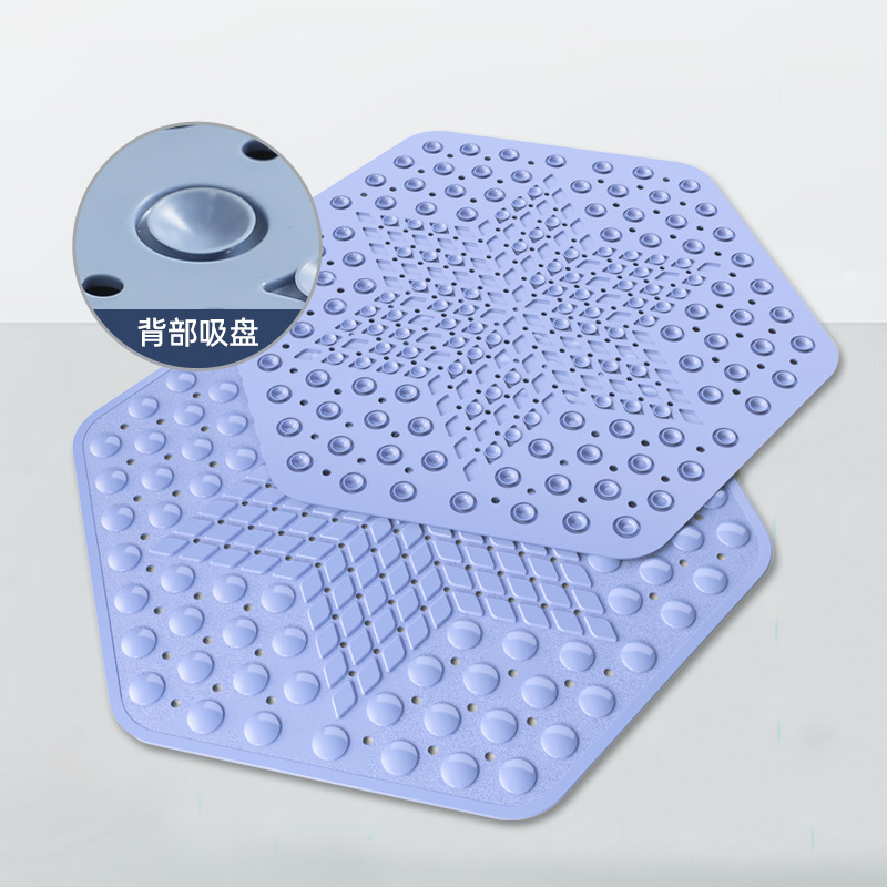 Bathroom non-slip mat shower room bathroom anti-fall sucker mat home bath massage foot mat non-slip floor