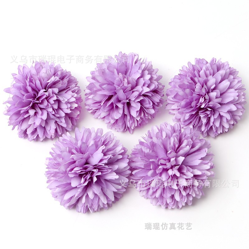 Picture of Purple artificial flower artificial flower silk flower diy handmade wreath headdress hair accessories wedding set