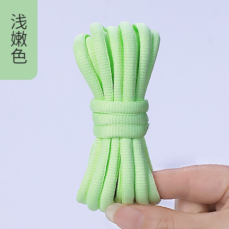 Picture of Wild elephant wholesale semicircle shoelace basketball shoes sneaker casual shoes shoelace black and white blue color oval shoelace rope