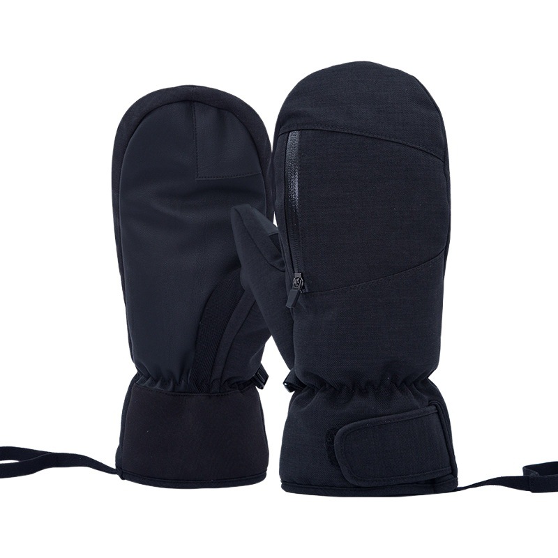 New Spot Fingerless Snowboarding Gloves Stewed Waterproof Touch Screen Inner Five-Finger Winter Thickeneded Warm Gloves