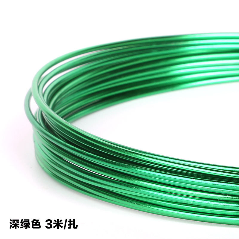 Picture of Wholesale 1mm-2.5mm oxidized colored aluminum wire DIY handmade material soft aluminum wire bicycle crafts ornaments