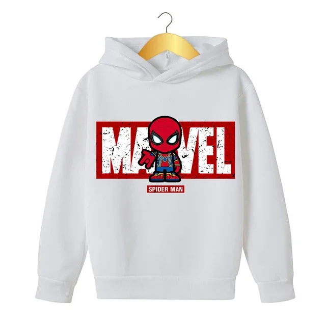 Cross-border foreign trade hot new children's clothing cartoon animation printing hooded pullover sweater spring and autumn hoodie top