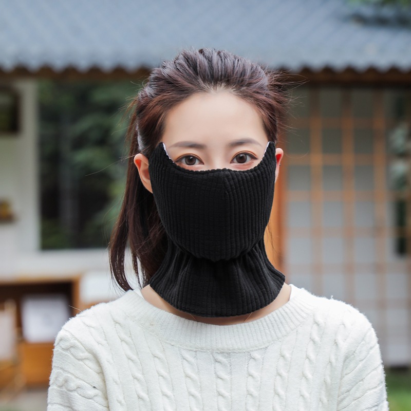 Picture of Children's Mask Warm Cold-proof Windproof Autumn and Winter Girls Fashion Baby Thickened Neck Protection Ventilating Mask Washable