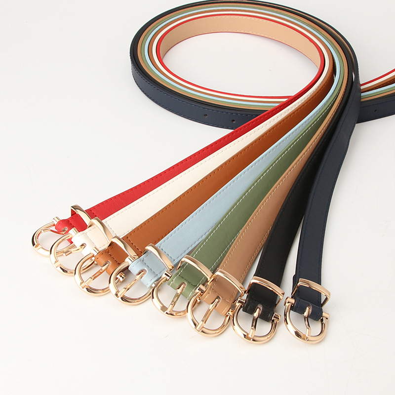 Picture of Cool matching in stock ladies Korean fashion belt student jeans decorative thin belt clothing matching belt women