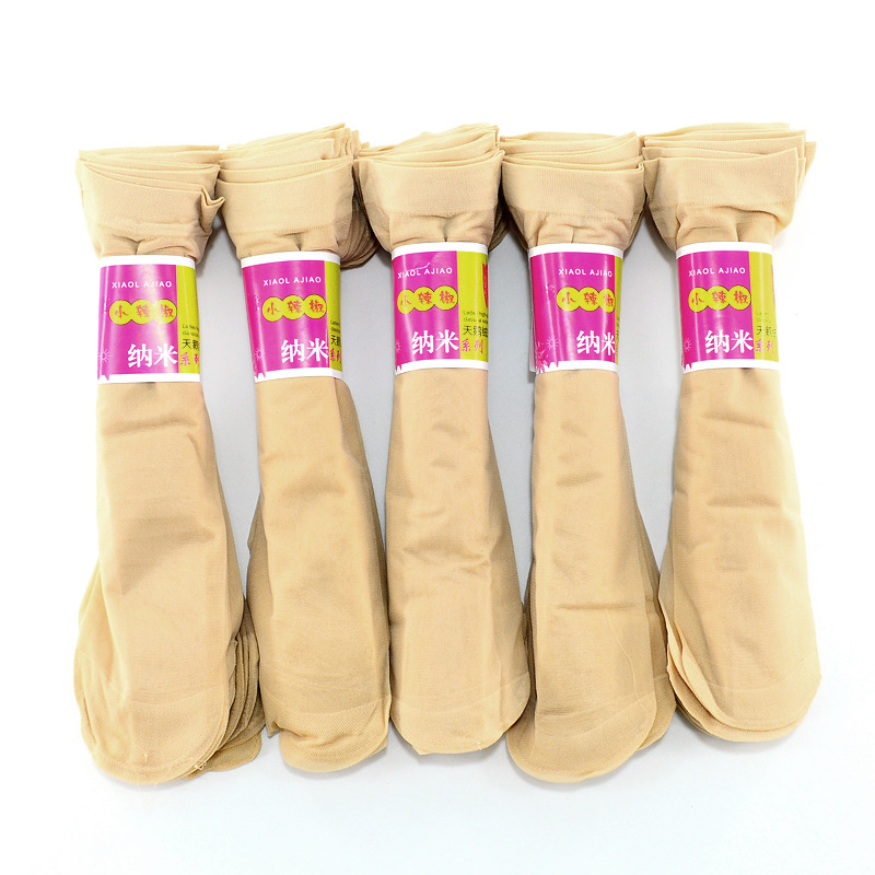 Picture of Factory summer ladies thin core-spun silk chili short stockings wear-resistant reinforcement anti-off steel wire socks wholesale