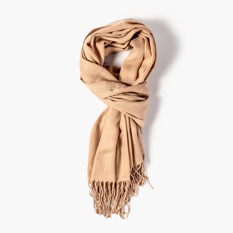 Picture of Imitation Cashmere Scarf for Women in Autumn and Winter, Warm Outer Wear, Japanese and Korean Sweet Gift, Fashionable Shawl, Factory Direct Sales, Cashmere Texture
