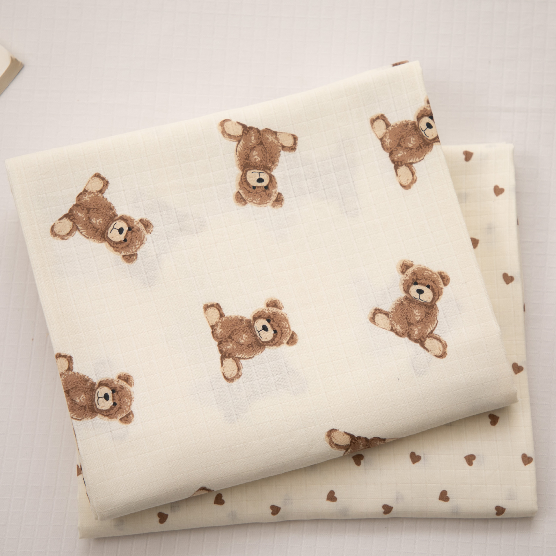Factory Wholesale Infant and Child Type a Pre-Shrunk 110*90 Non-Fluorescent Plain Weave 40 Count Combed Muslin Double Layer Cotton Gauze