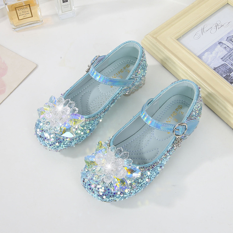 Picture of High-End Kidsren's Princess High-Heeled Leather Shoes for Kidsren and Girls, 2025 Autum New Performance Shoes for Primary and Secondary School Students