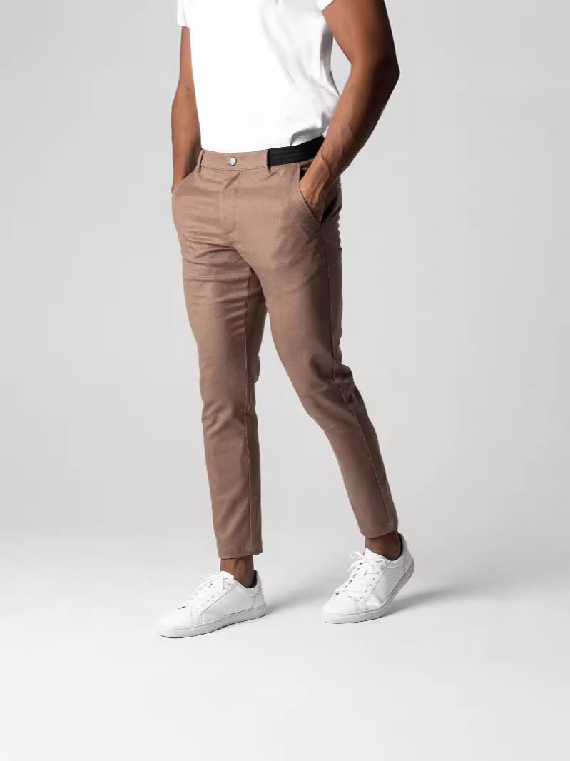 Four seasons new men's casual pants foreign trade breathable men's Japanese youth business Joker cotton pants wholesale