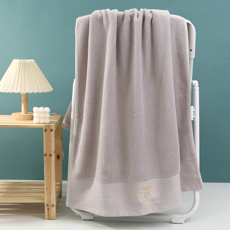 Picture of Business gifts towel wholesale cotton thickened foreign trade adult bath towel household do not drop hair embroidery logo custom