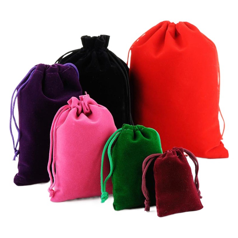 Flannel Bag Wholesale Drawstring Jewelry Jewelry Gift Small Cloth Bag Wen Play Jewelry Packaging Flannel Bag