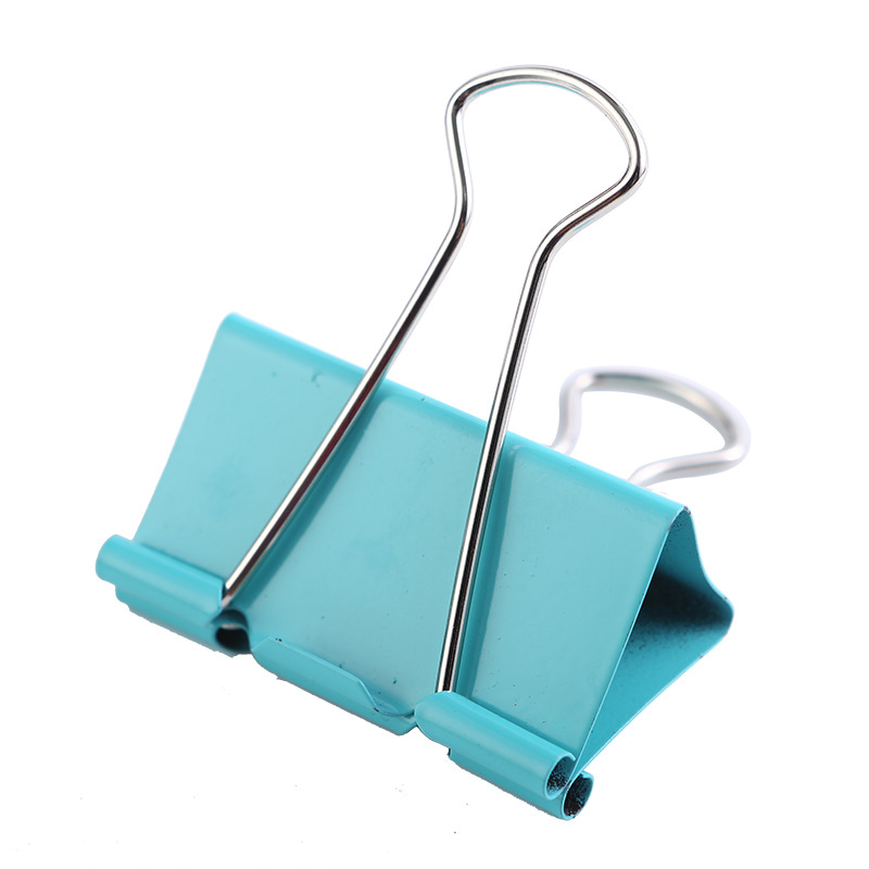 Picture of Stationery Colorful Long Tail Clip Office Supplies Dovetail Clip Metal Phoenix Tail Clip Black Bill Clip Wholesale File Clip