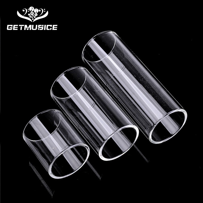 Guitar Glass Slide Guitar Finger Set Ring Transparent Finger Set Glass Material Electric Wood Guitar Slide Finger Set