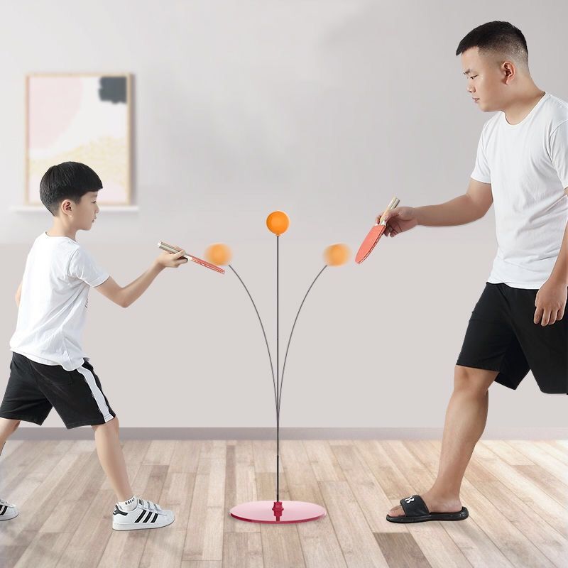 Net red table tennis trainer adult relatives interactive indoor toy table tennis single trainer a generation of hair