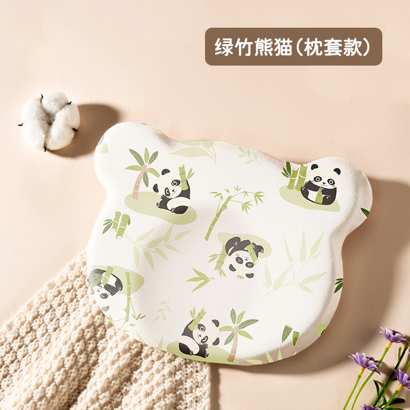 Picture of Special Baby Washable Silicone Pillow 0-1 Years Old Auxiliary Round Head Four-Season Universal Memory Foam Baby Shaping Pillow