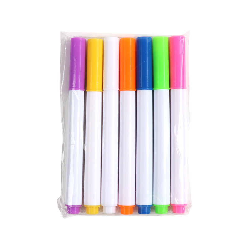 Picture of Dust-free water soluble liquid chalk water-based erasable children's blackboard acrylic board graffiti 12 color light board pen wholesale