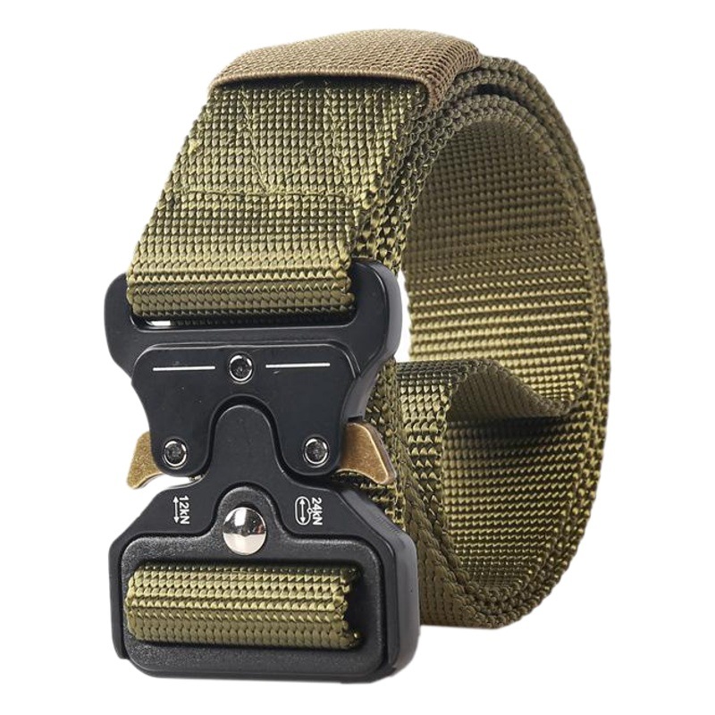 4.3cm Widened Second Generation Snake Buckle Tactical Belt Fashionable Casual Woven Belt Men's Outdoor Canvas Belt
