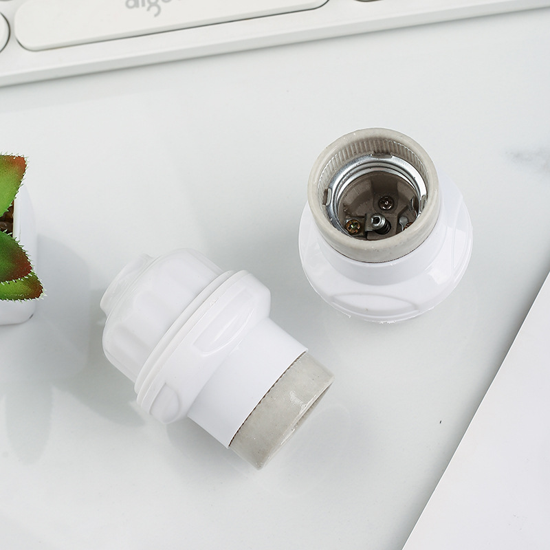 Supply E27 ceramic lamp cap cotton Lake E27 lamp cap lamp holder manufacturers plastic screw ceramic lamp cap lamp cap